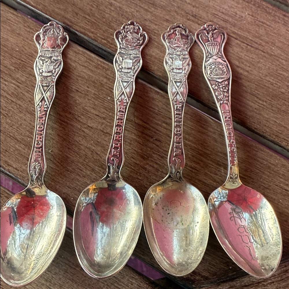 Silver Collectible Spoons Set